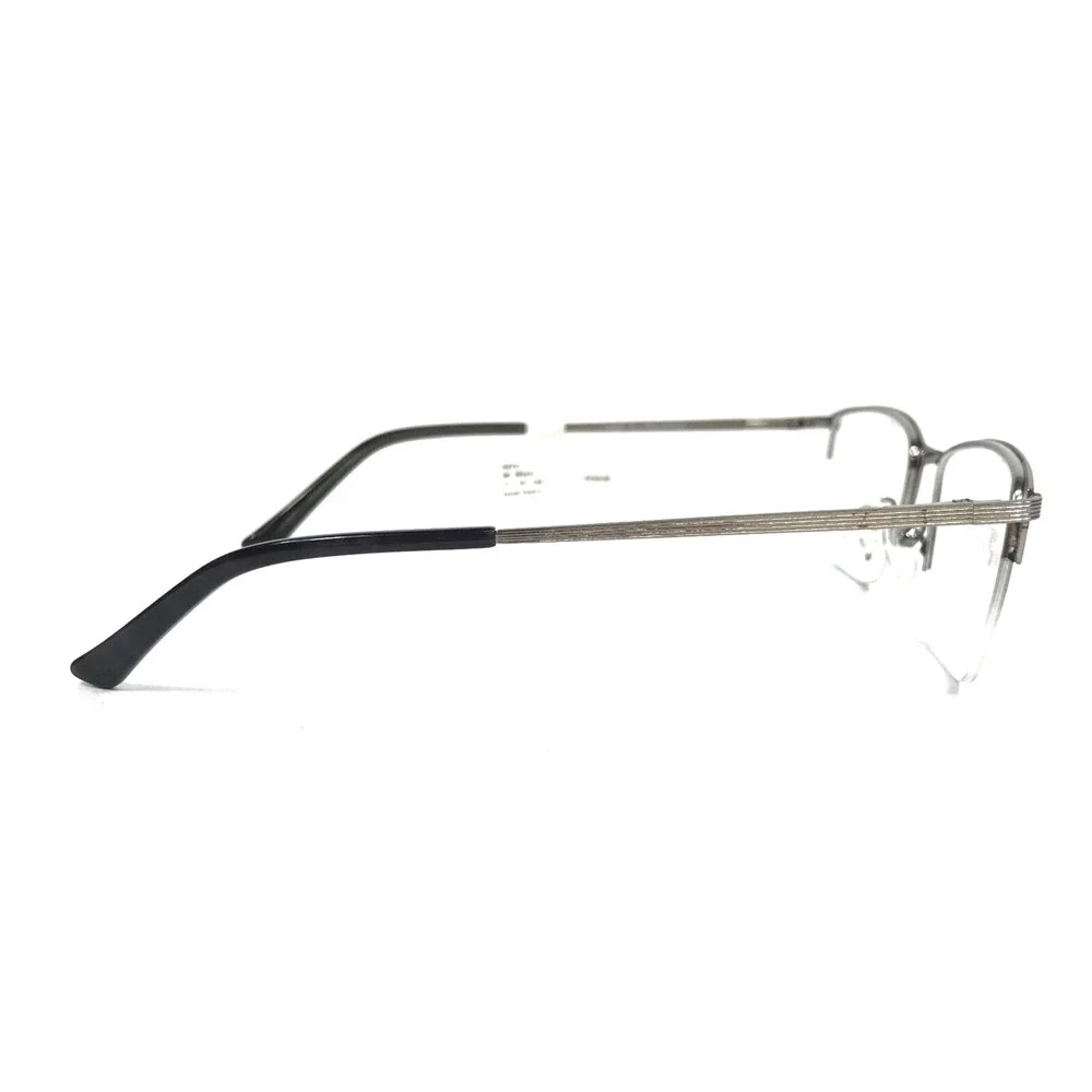 Haggar By I-dealoptics Eyeglasses Frame H274 MT. BLACK Square Half Rim 53-19-145